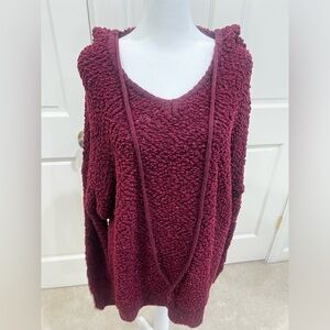 HSquared burgundy sweater, size M